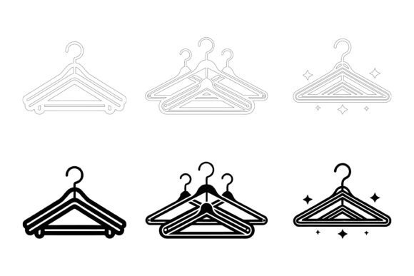Clothes Coat-Hanger Vector Art: Practical AI EPS Designs