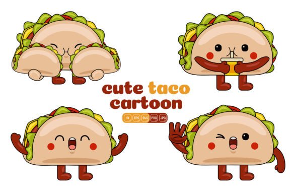 How to Use the Cute Taco Mascot Vector Pack 04 Like a Seasoned Designer