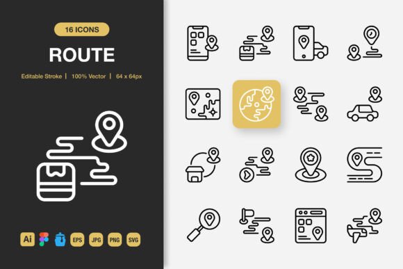 Route Outline Icons: Clean Symbol Sets for Clearer User Journeys