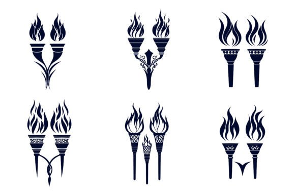 Unlocking Creativity with Burning Flame Torches: A Deep Dive into AI EPS Illustration Collections