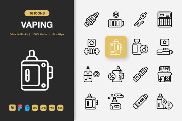 Vaping Outline Icons: The Essential Design Asset for Modern Creative Projects